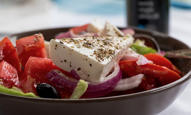 Dónde comer en Mykonos: ensalada griega